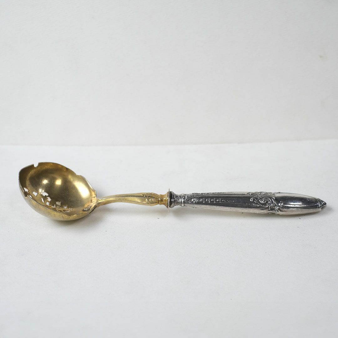 フランスの金メッキのレードル