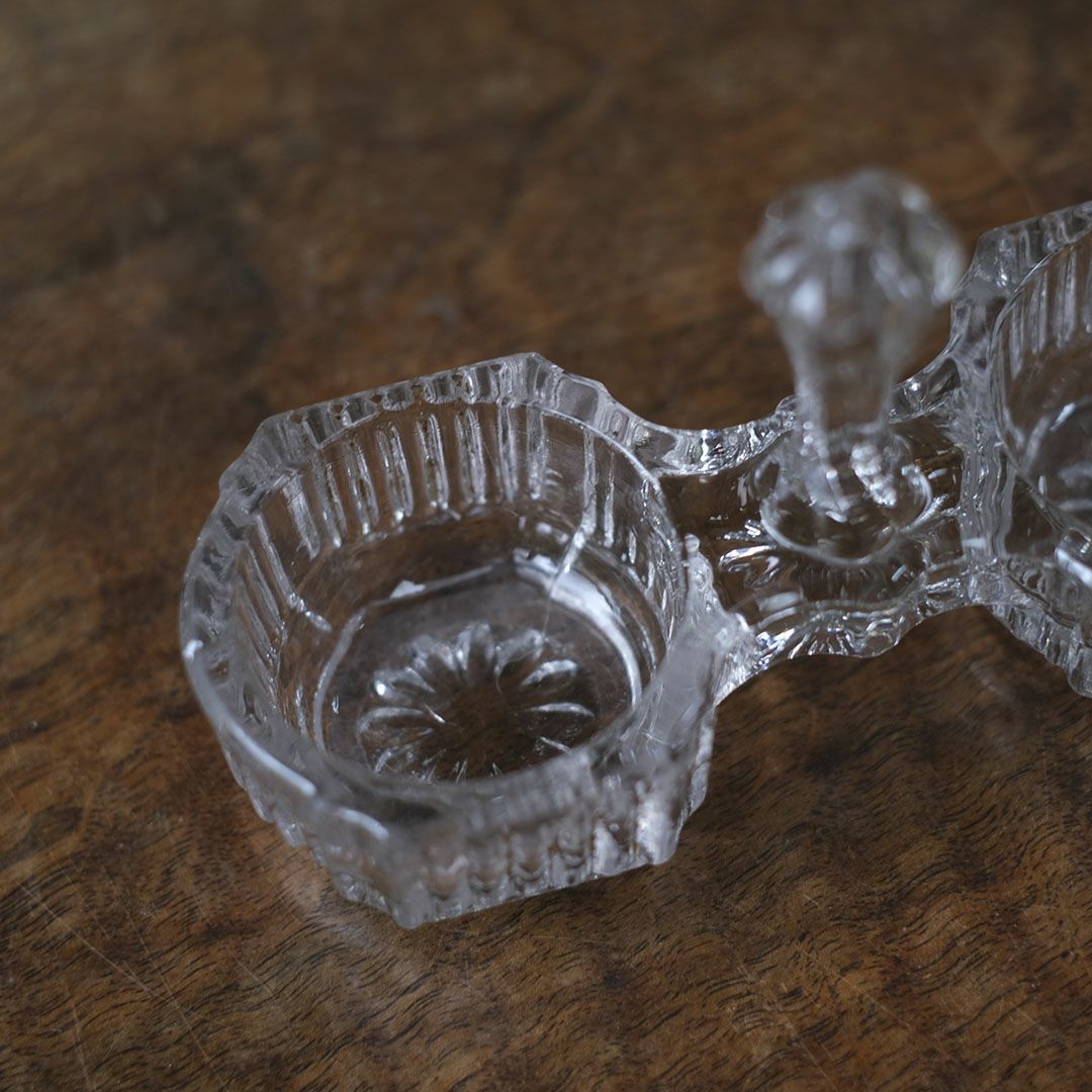 アンティーク サリエール （塩入れ） ガラス製スパイスディッシュ5