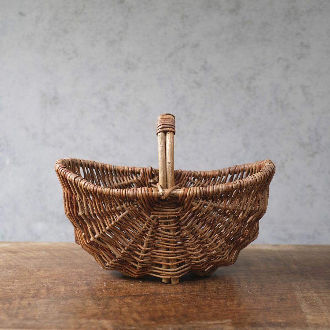 ヴィンテージパニエ バスケット 手編み籠 フランス