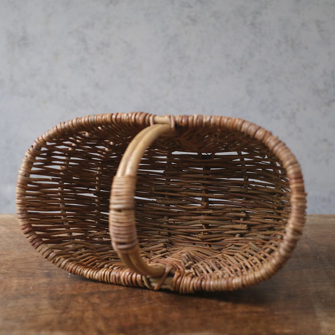 ヴィンテージパニエ バスケット 手編み籠 フランス4