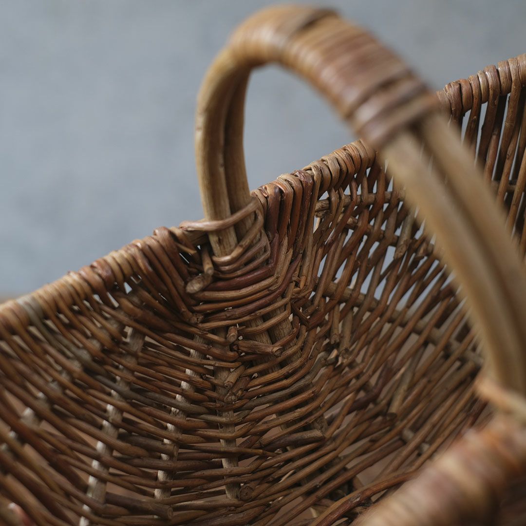ヴィンテージパニエ バスケット 手編み籠 フランス6