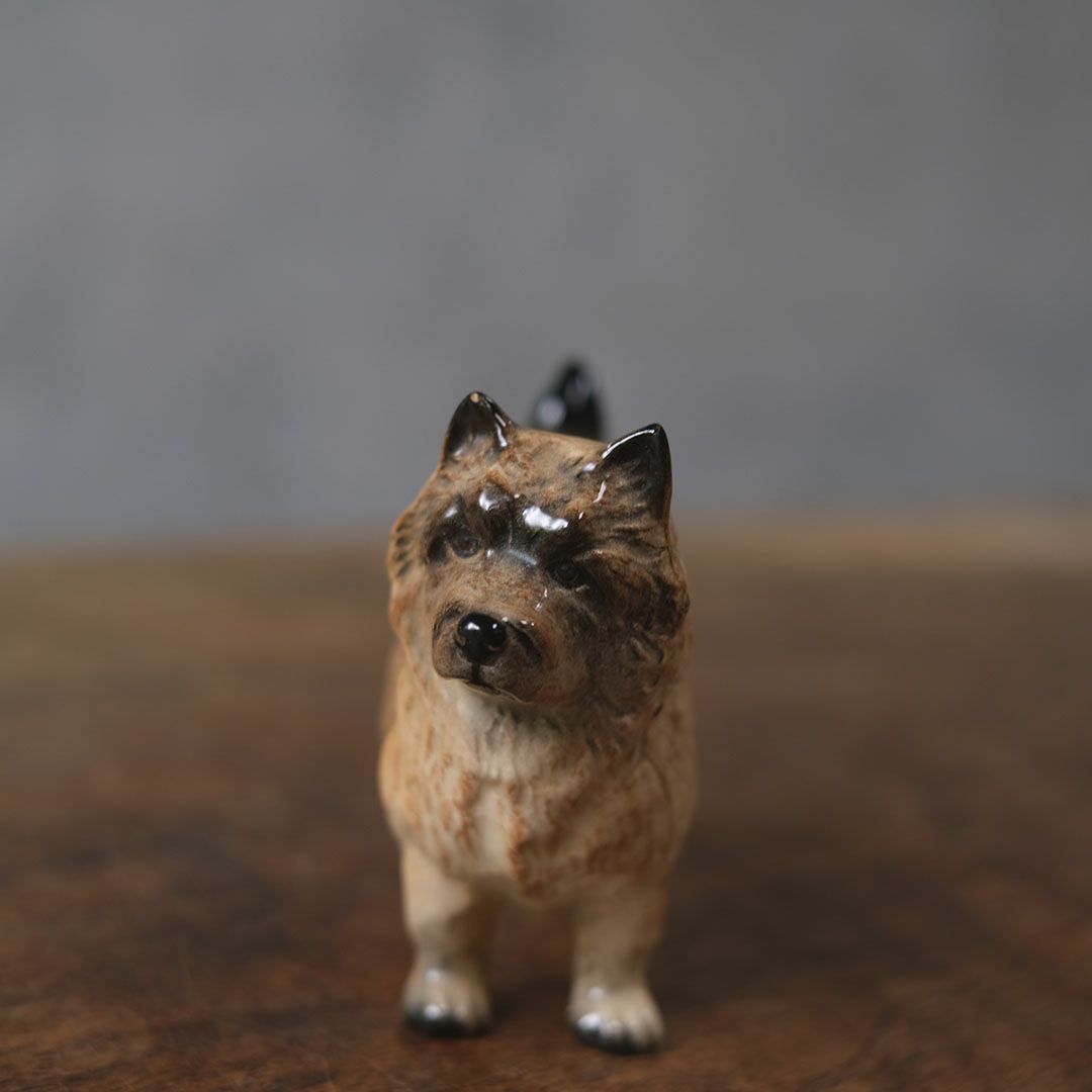 ヴィンテージ犬のフィギュリン 陶器人形 イギリス 置物 ヨークシャーテリア5