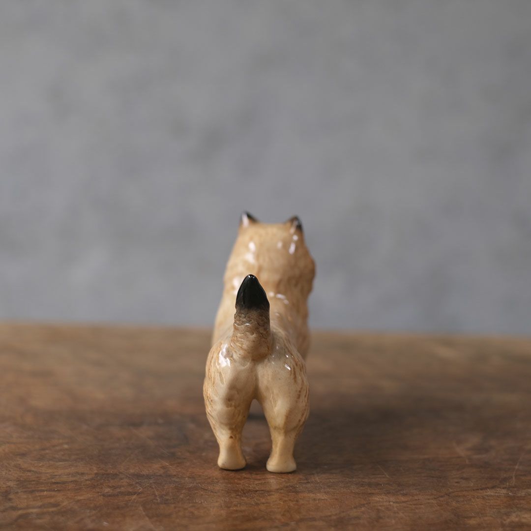 ヴィンテージ犬のフィギュリン 陶器人形 イギリス 置物 ヨークシャーテリア6