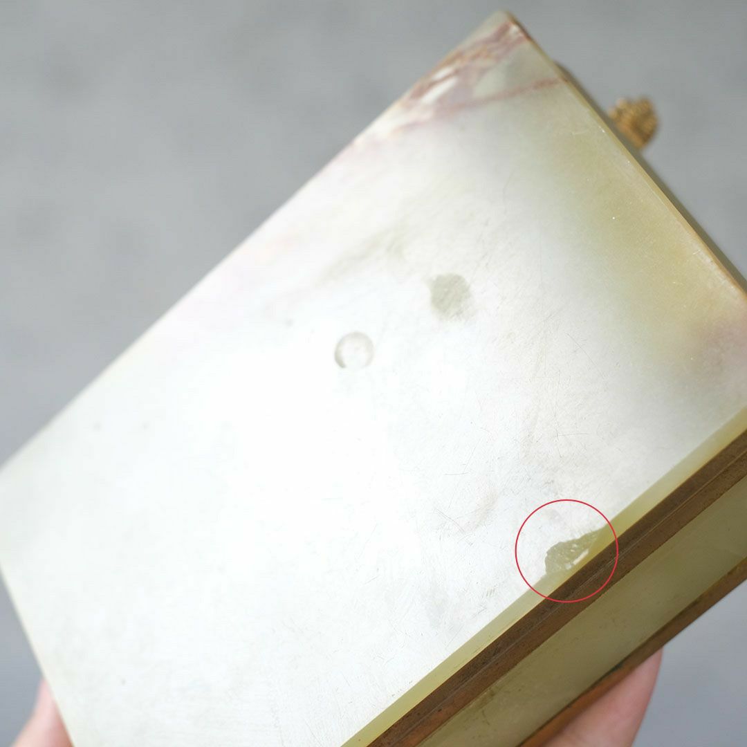 アンティークジュエリーボックス オニキス 大理石 フランス10