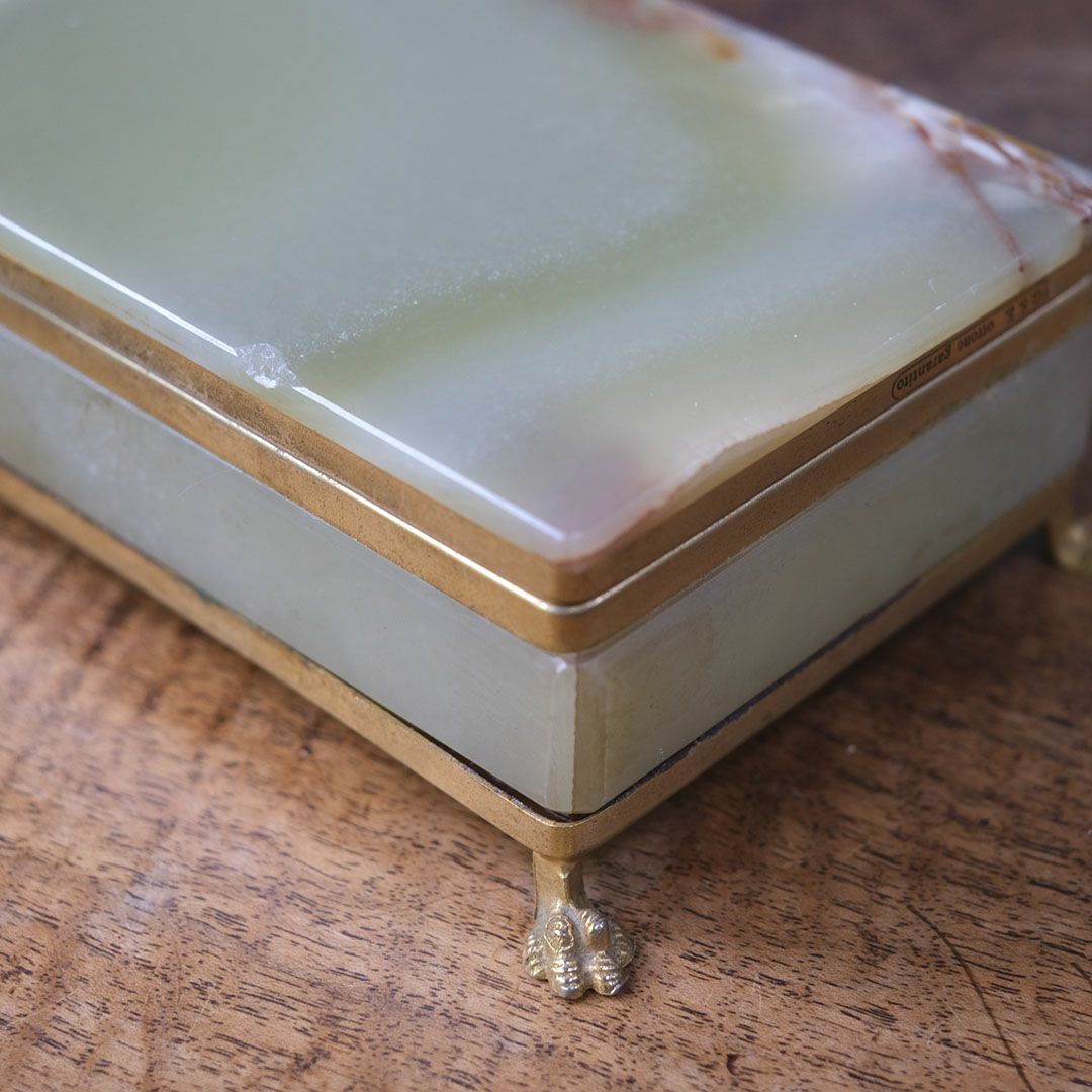 アンティークジュエリーボックス オニキス 大理石 フランス11