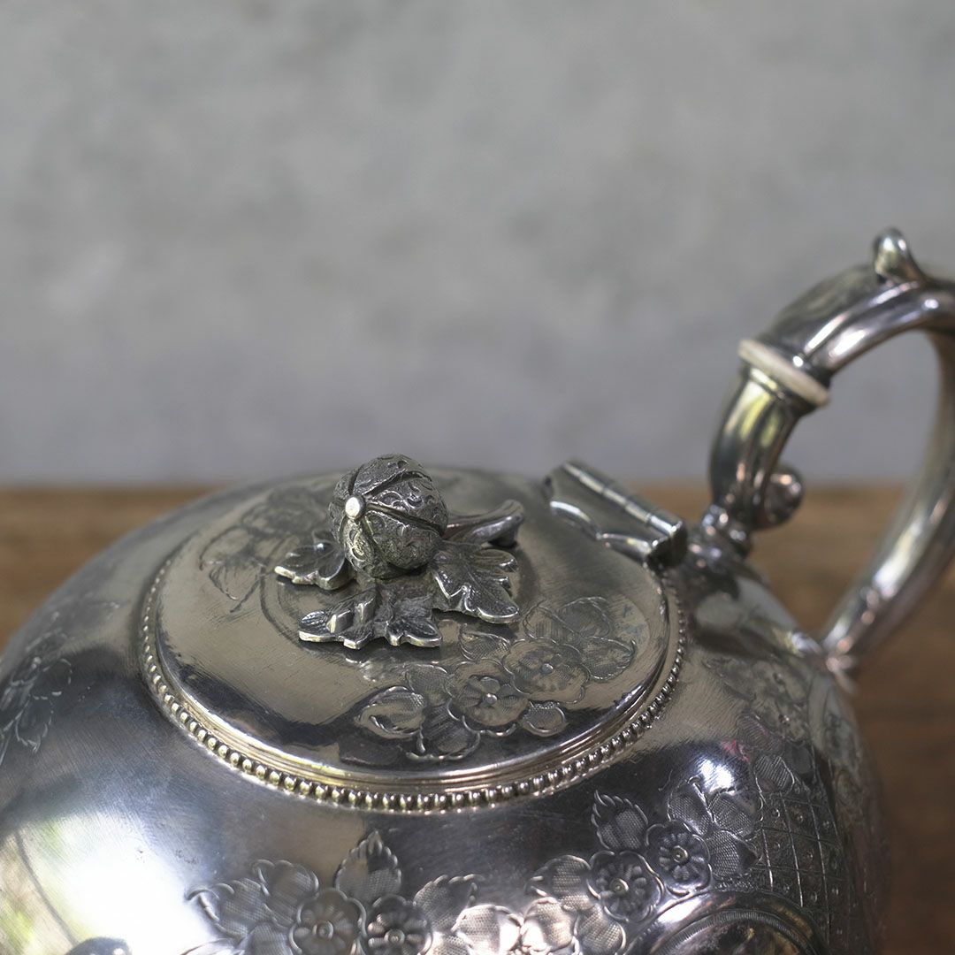 アンティーク シルバープレートティーポット5