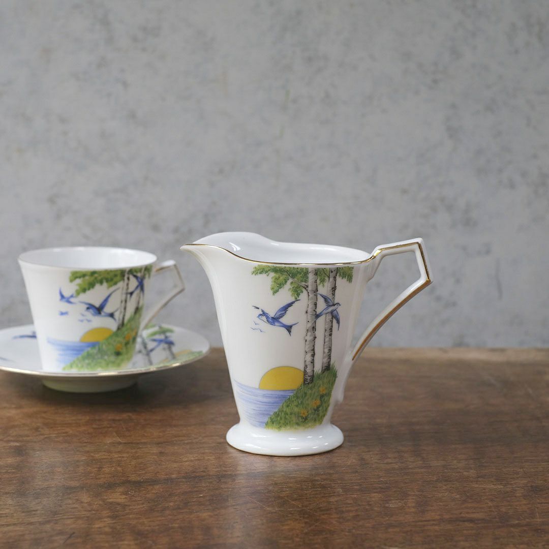 ヴィンテージミルクポット 燕 クリーマー チェコスロバキア