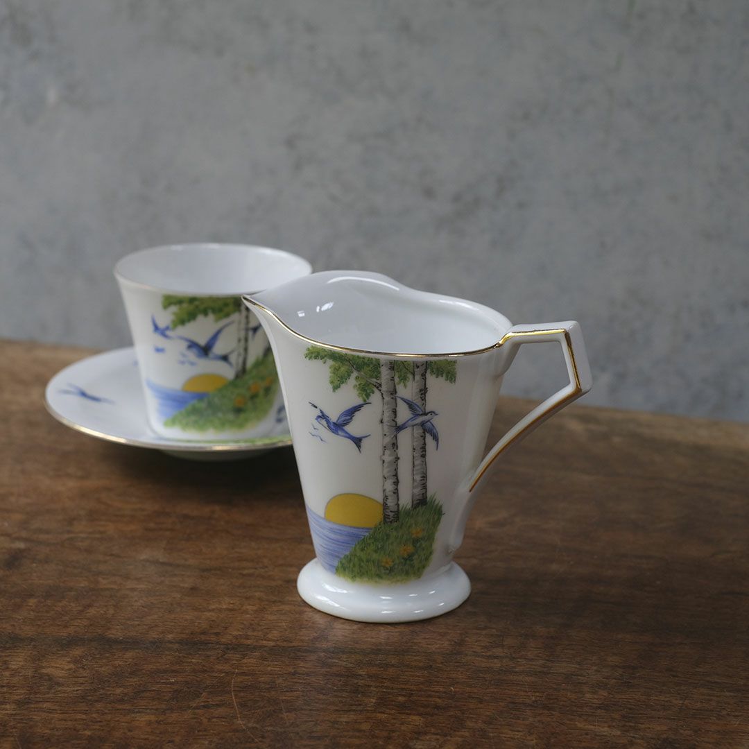 ヴィンテージミルクポット 燕 クリーマー チェコスロバキア1