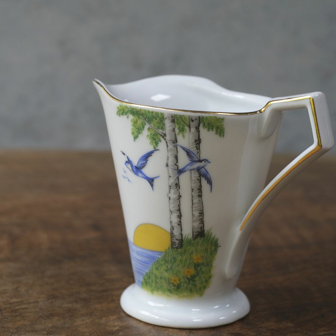 ヴィンテージミルクポット 燕 クリーマー チェコスロバキア4