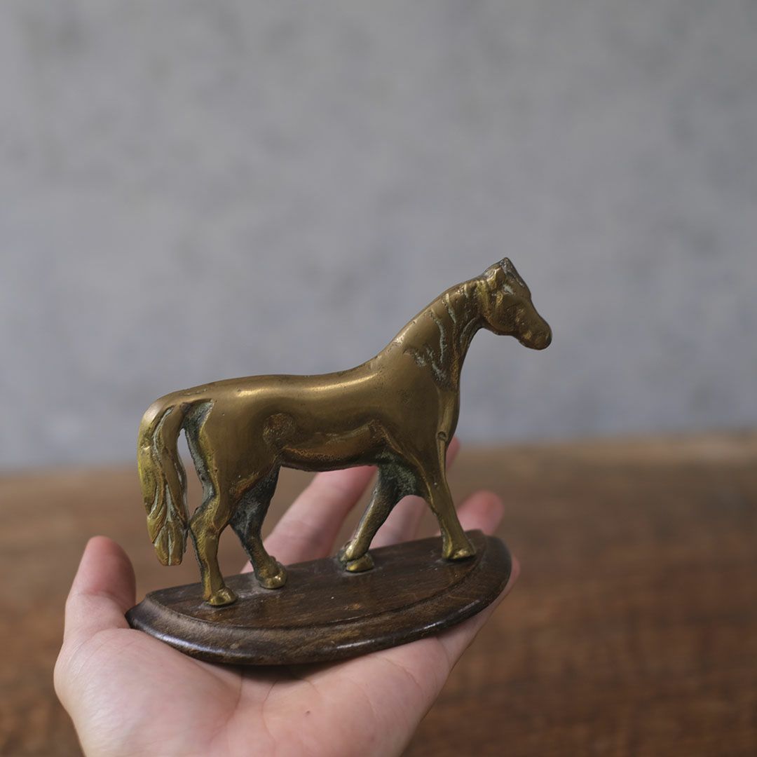 ヴィンテージオブジェ 馬の置物 真鍮 イギリス3