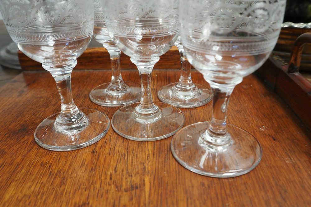 アンティーク オールドバカラ アテニエンヌAthenienne クリスタルグラス フランス BACCARAT6