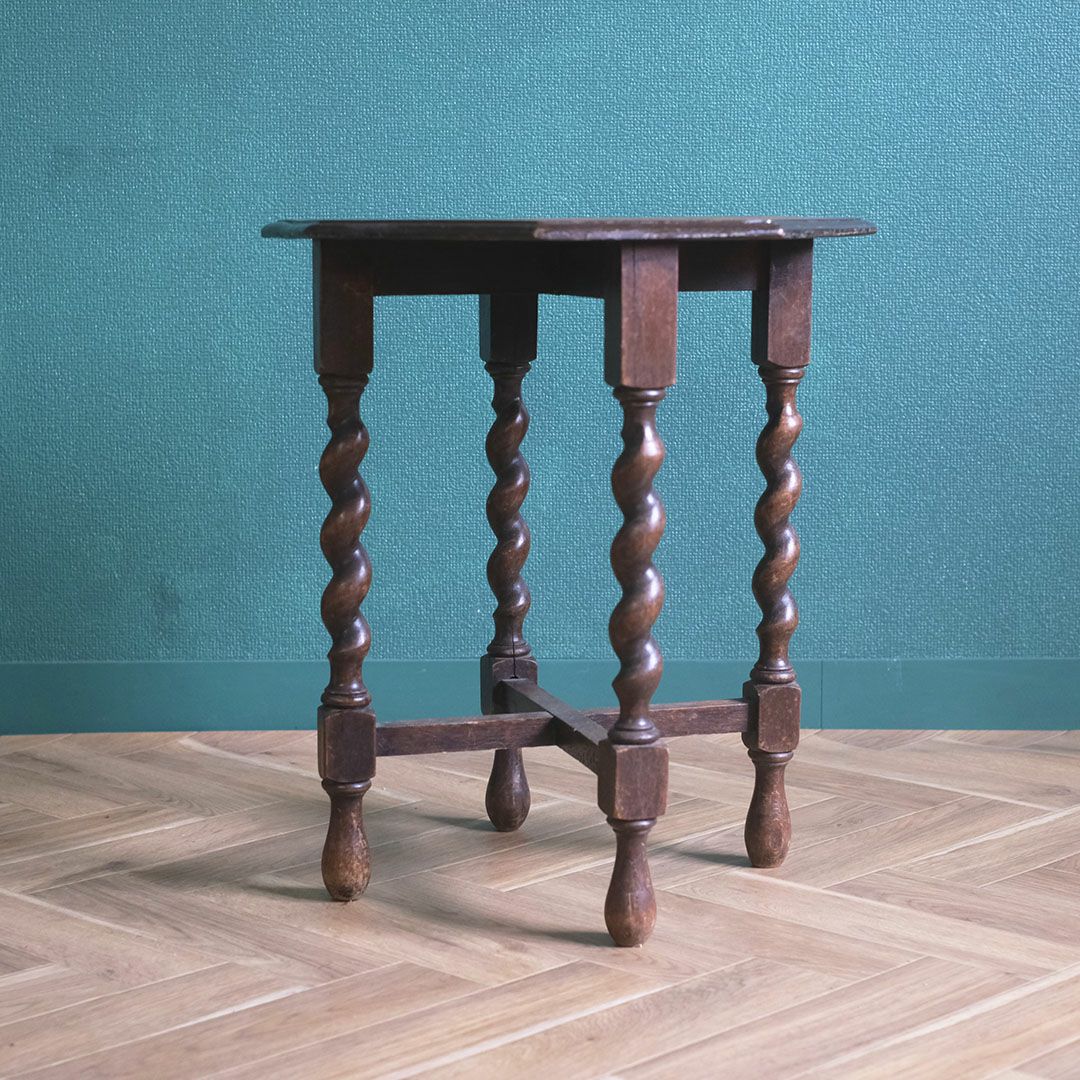 アンティークサイドテーブル イギリス バリーツイスト アンティーク家具3