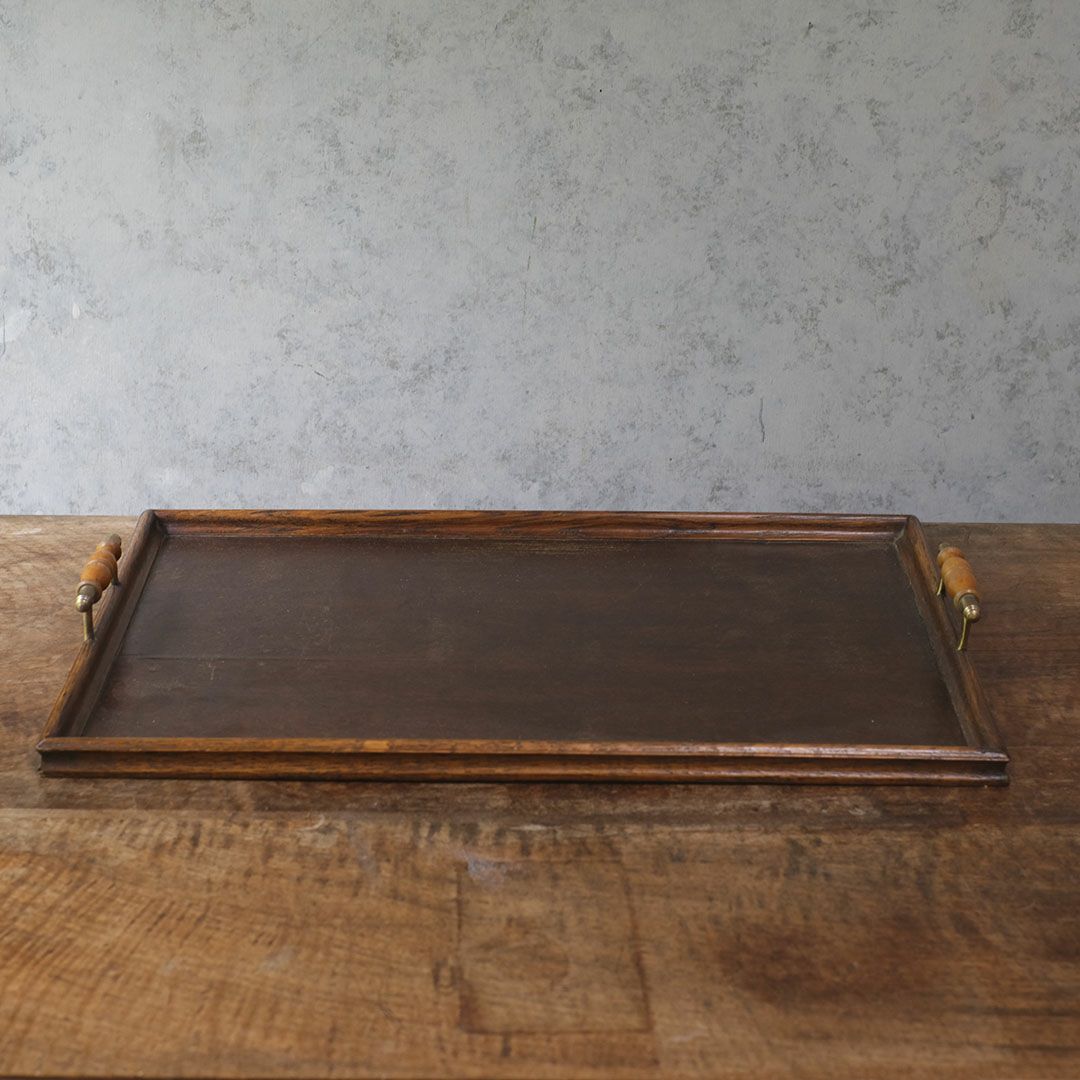 アンティーク ティートレイ 木製 イギリス おぼん2