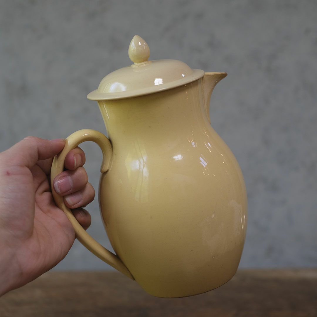 アンティークサルグミンヌ ディネット ピシェ Sarreguemines フランス 陶器の水差し5
