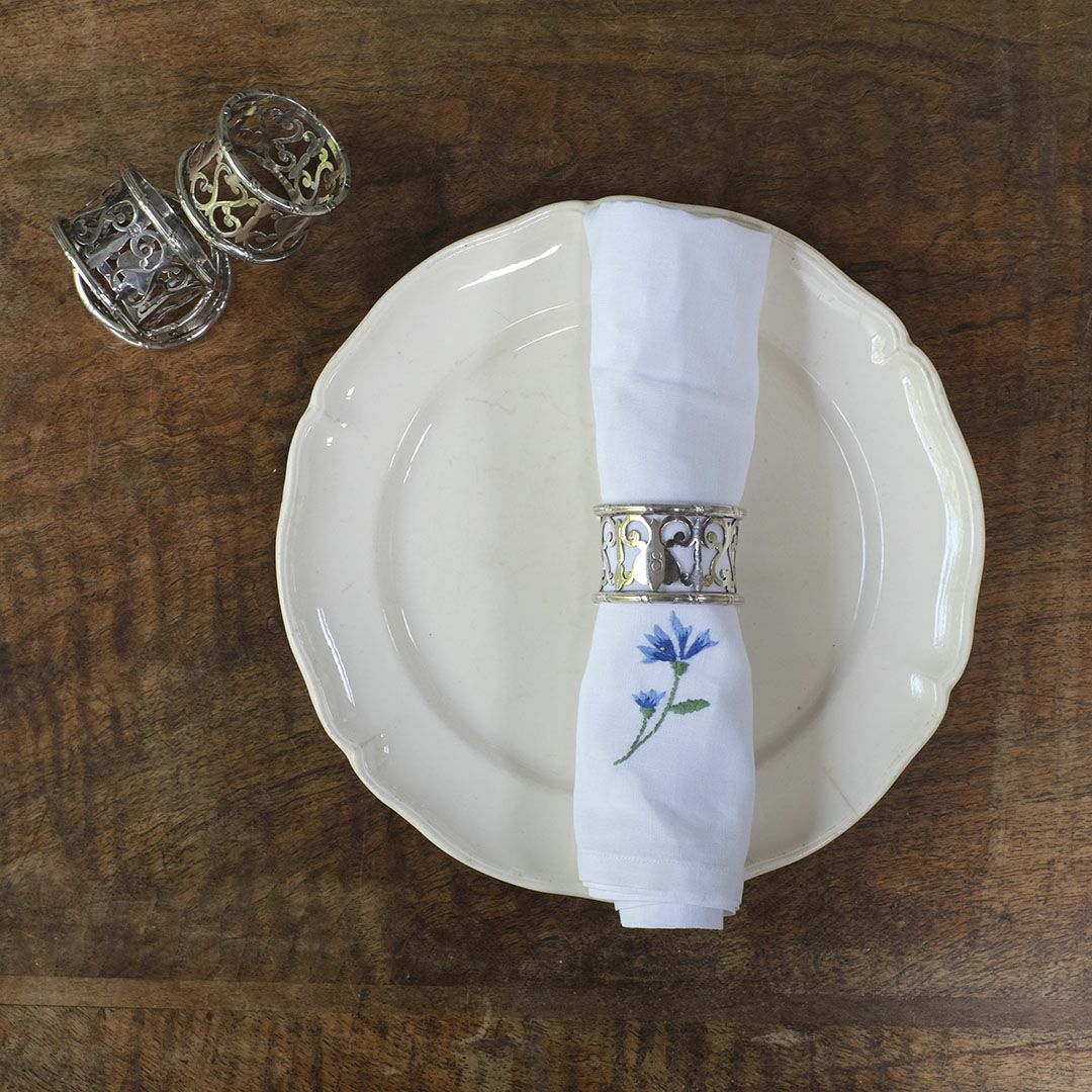 ヴィンテージナプキンリング イギリス シルバープレート 銀メッキ5