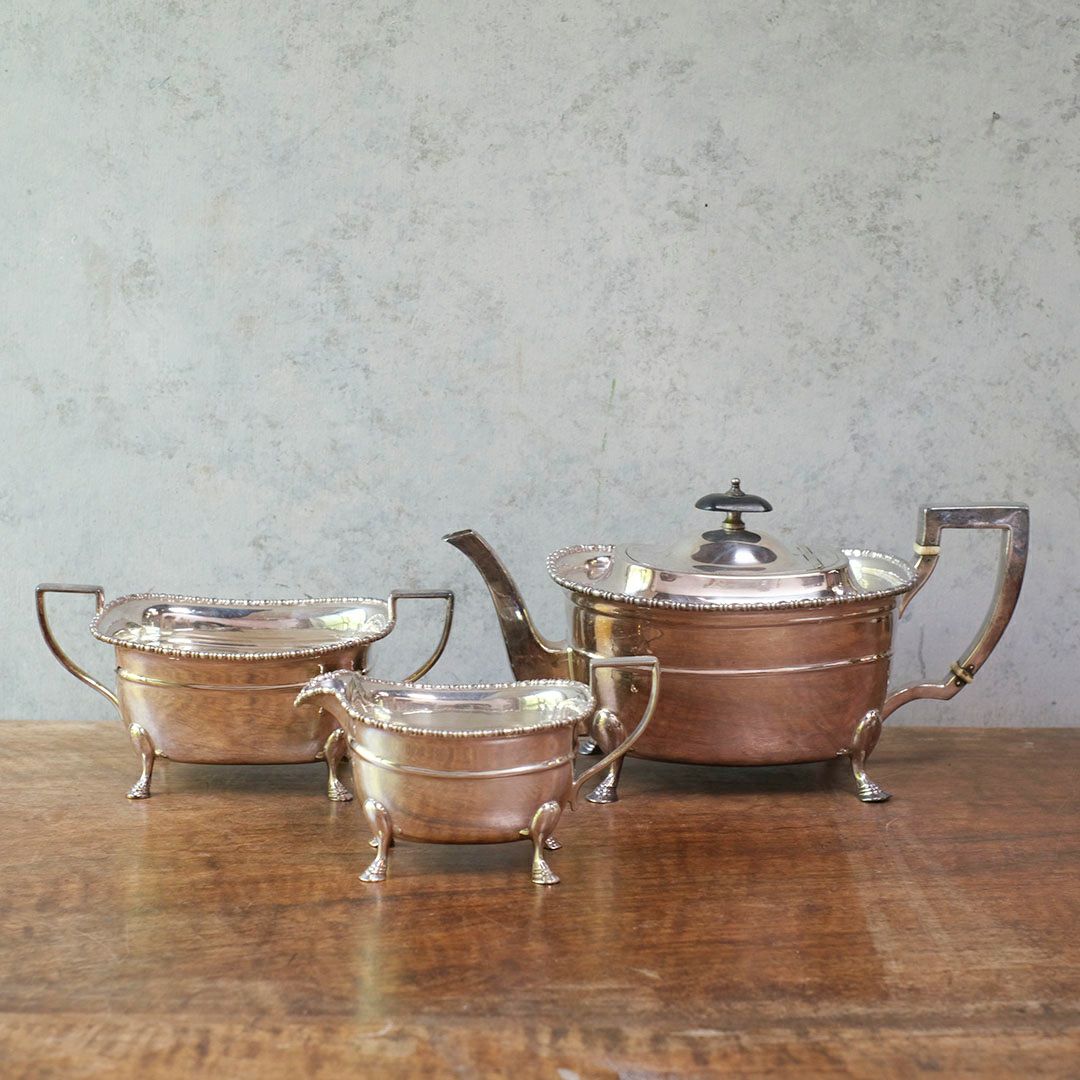 アンティークティーセット シルバープレート 銀メッキ イギリス1