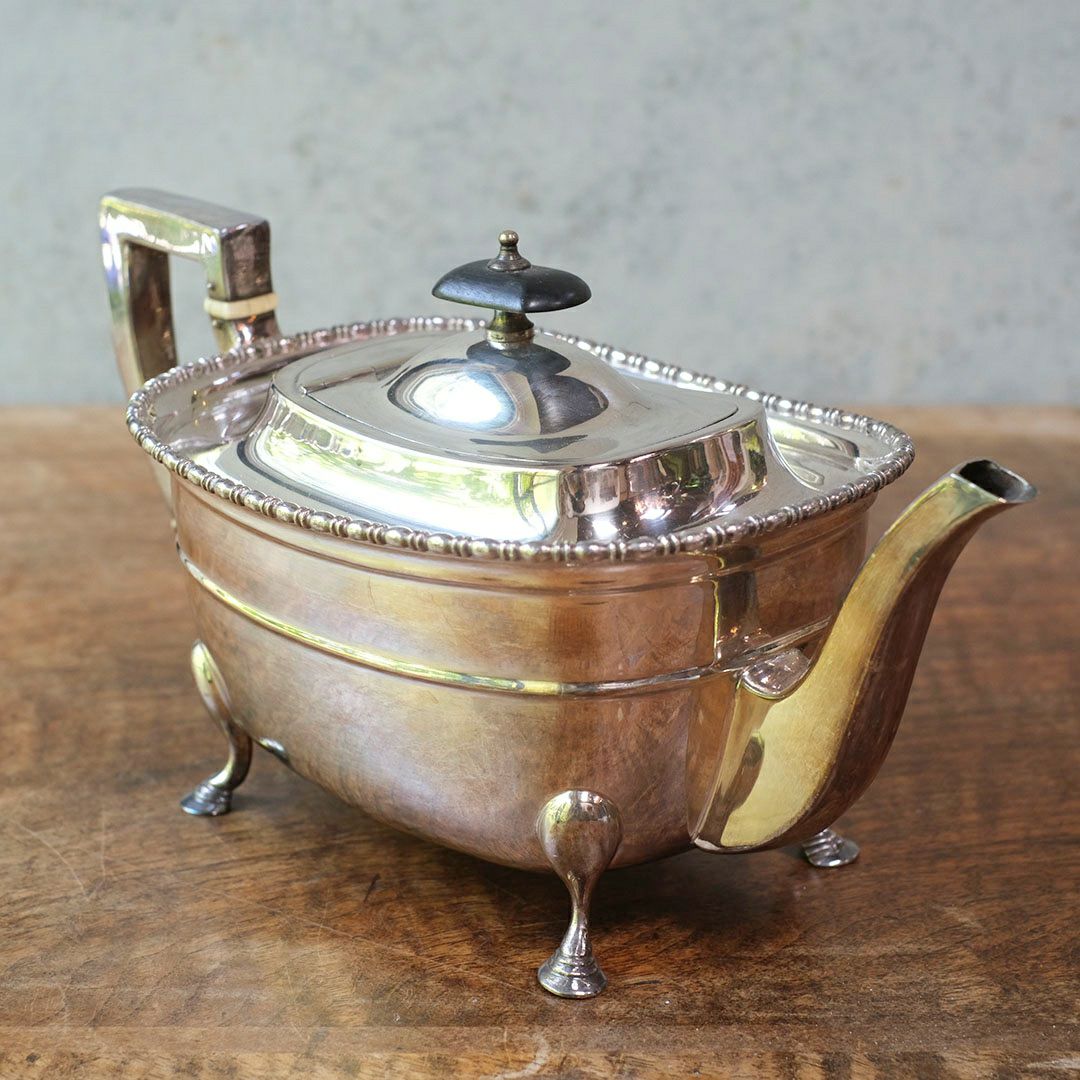 アンティークティーセット シルバープレート 銀メッキ イギ5