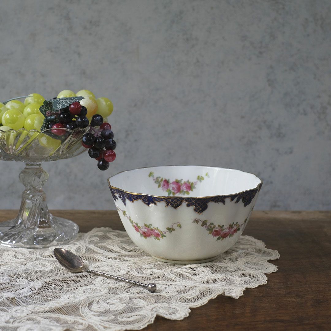 アンティークシュガーボウル ヴィクトリアンローズ イギリス アンティーク食器