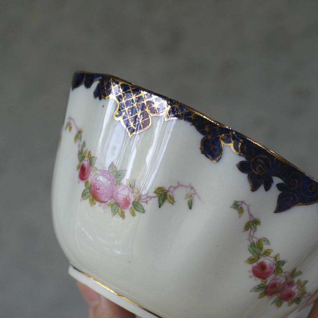 アンティークシュガーボウル ヴィクトリアンローズ イギリス アンティーク食器3