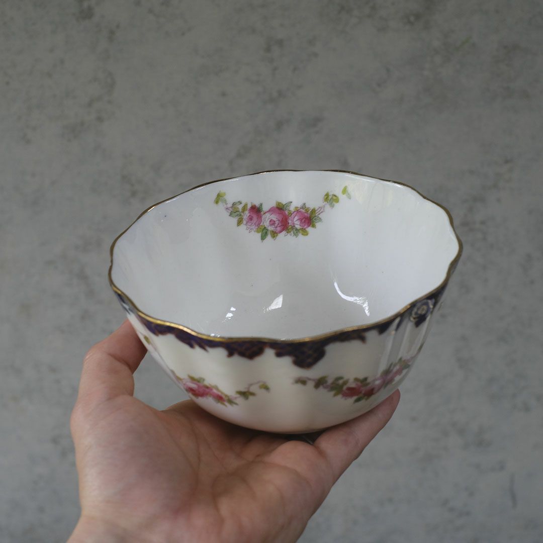 アンティークシュガーボウル ヴィクトリアンローズ イギリス アンティーク食器4