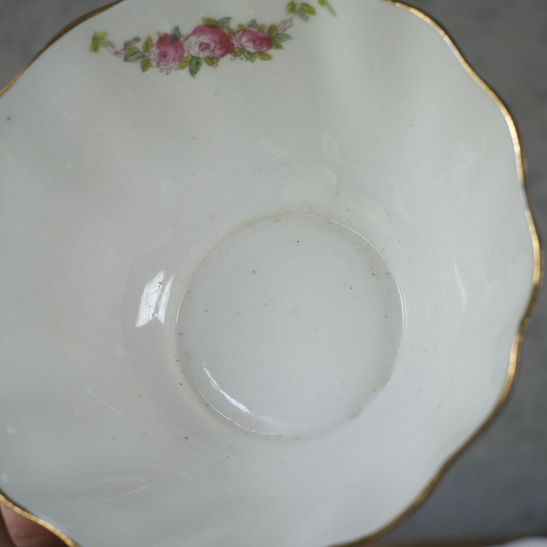 アンティークシュガーボウル ヴィクトリアンローズ イギリス アンティーク食器5