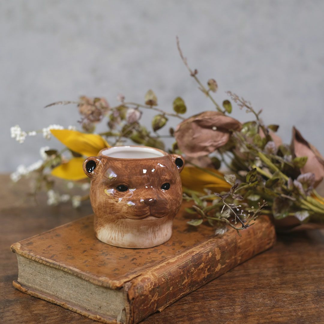 陶器の動物小物入れ1