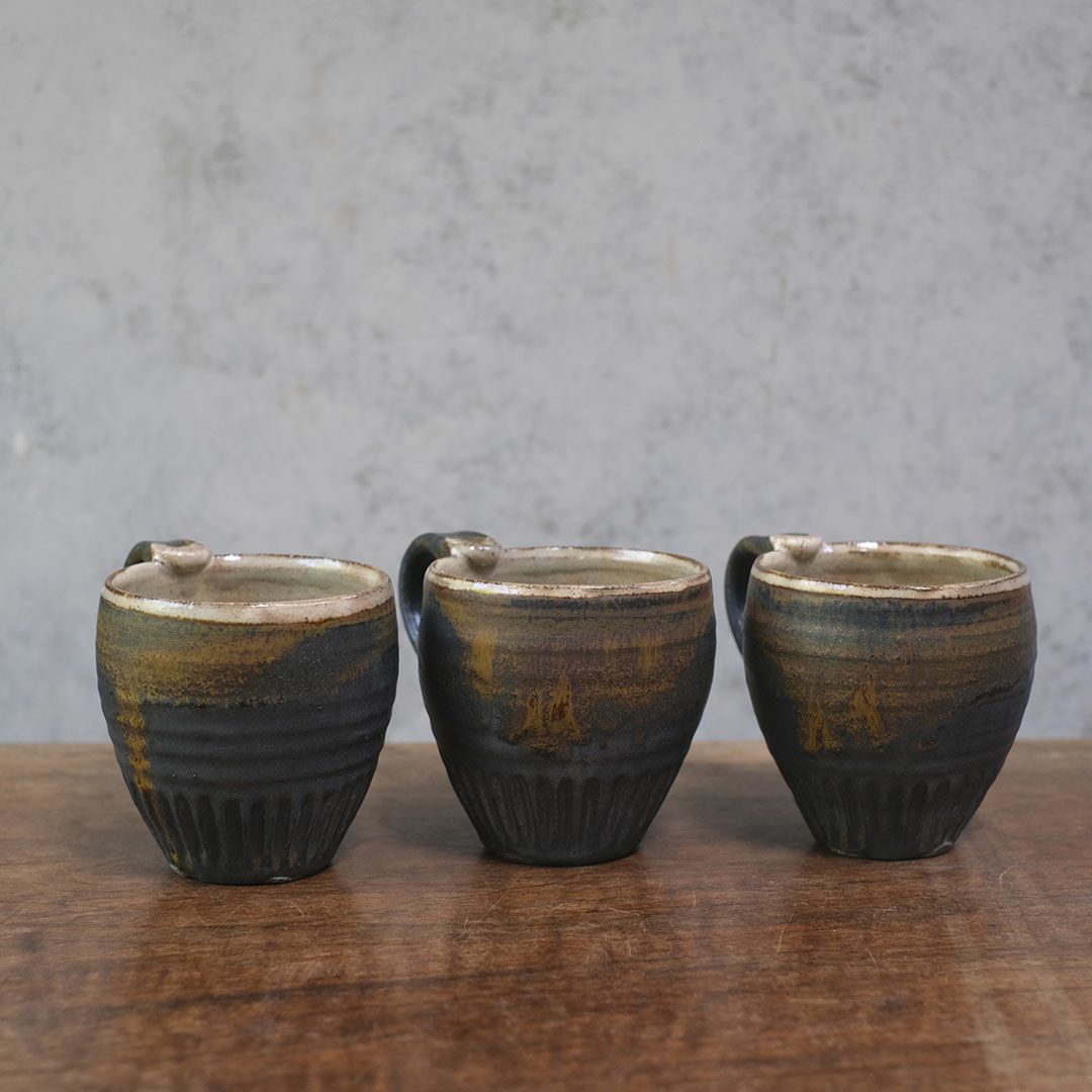 笠間焼【益子淳一】・マグカップ/作家のうつわ 鉄黒 和食器3