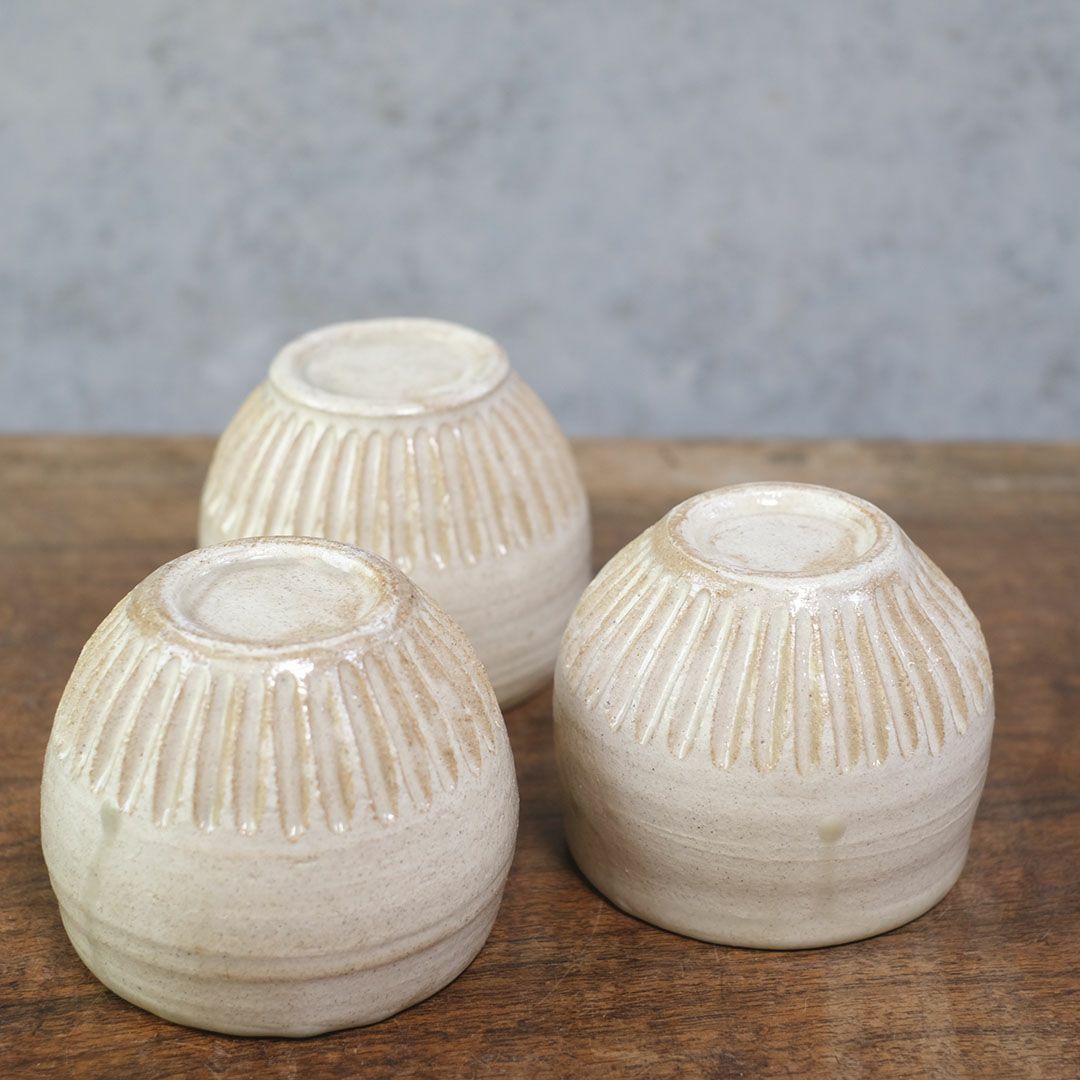 笠間焼【益子淳一】 丸カップ 作家のうつわ 粉引 和食器7