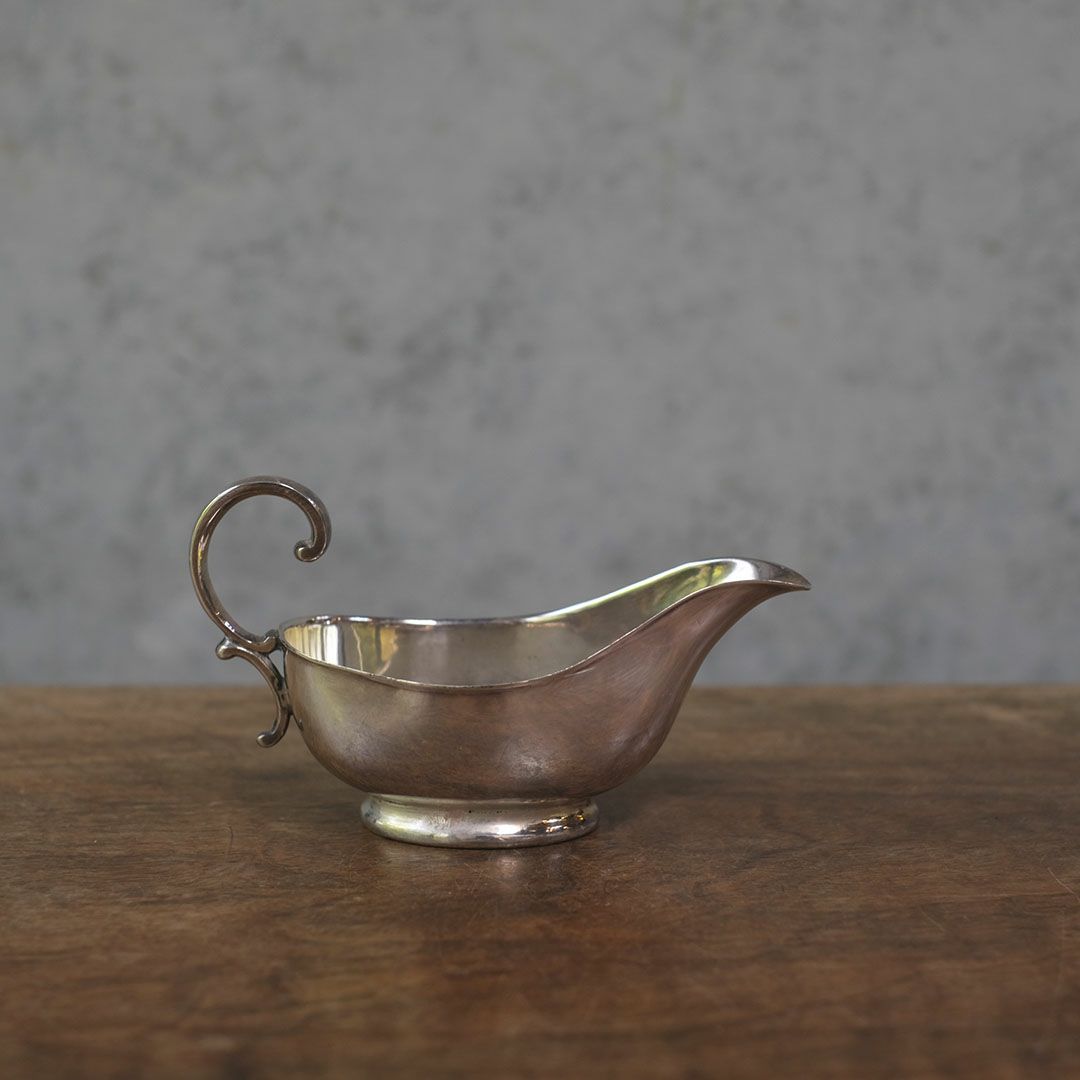 アンティーク ソースポット 猫足 イギリス シルバープレート グレービーボート3