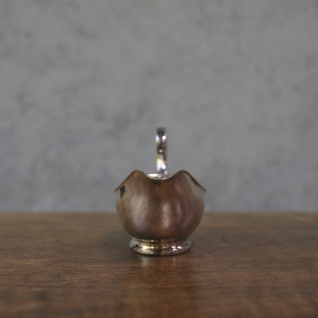 アンティーク ソースポット 猫足 イギリス シルバープレート グレービーボート5