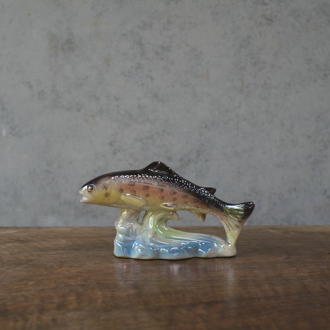 ヴィンテージ フィギュリン 魚 陶器の置物 イギリス1