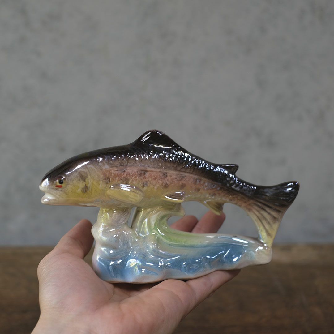ヴィンテージ フィギュリン 魚 陶器の置物 イギリス5