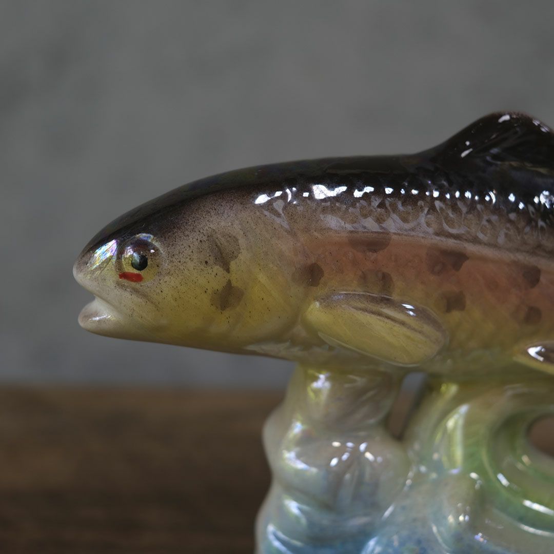 ヴィンテージ フィギュリン 魚 陶器の置物 イギリス6