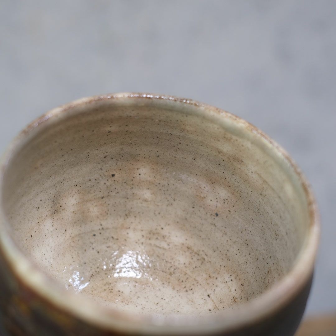 笠間焼【益子淳一】 丸カップ 作家のうつわ 鉄黒 和食器7