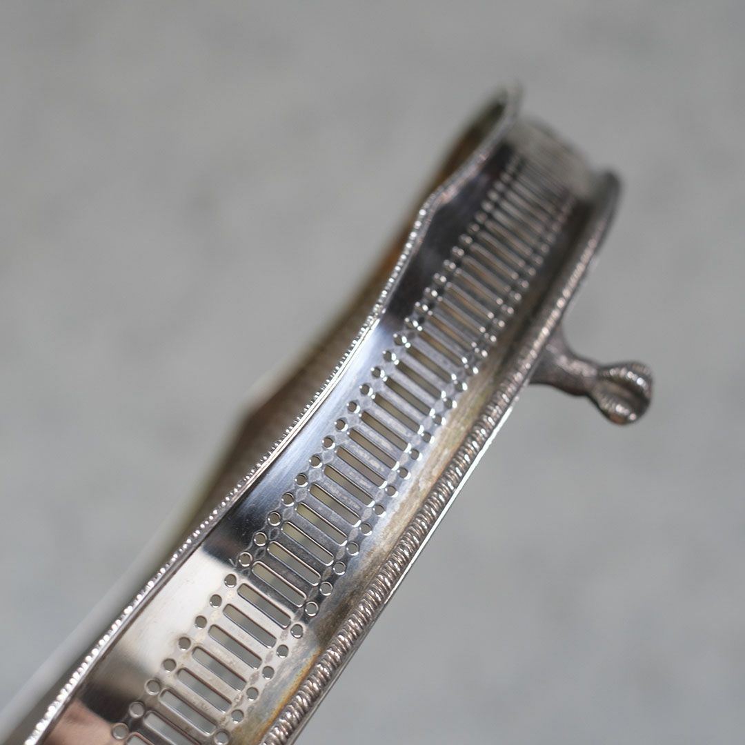 ヴィンテージトレイ シルバープレート イギリス ティートレイ クロウ&ボール8