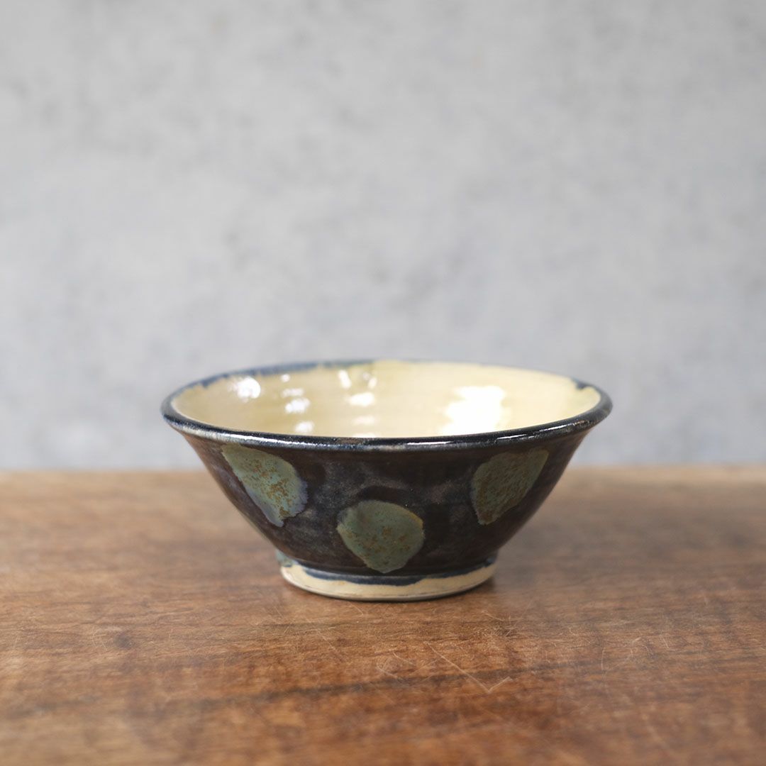やちむん 沖縄 宮城正享 どんぶり 飯碗 青点打ち 読谷村北窯 一点物1