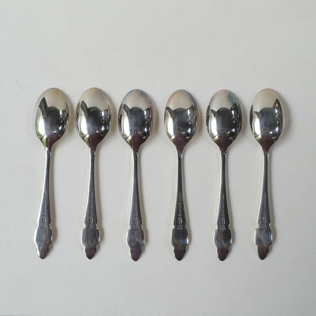 ヴィンテージシルバープレートスプーンセット イギリス 専用箱付き4