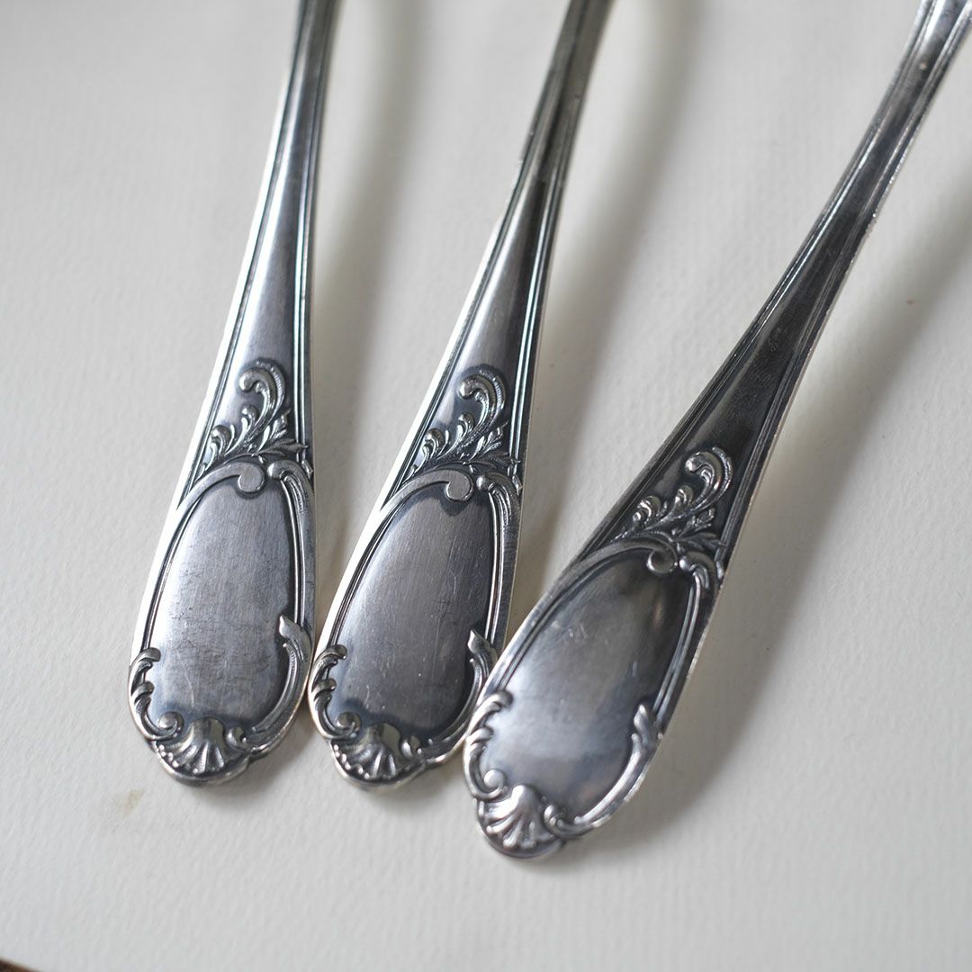アンティークディナープーン フランス シルバープレート カトラリー4