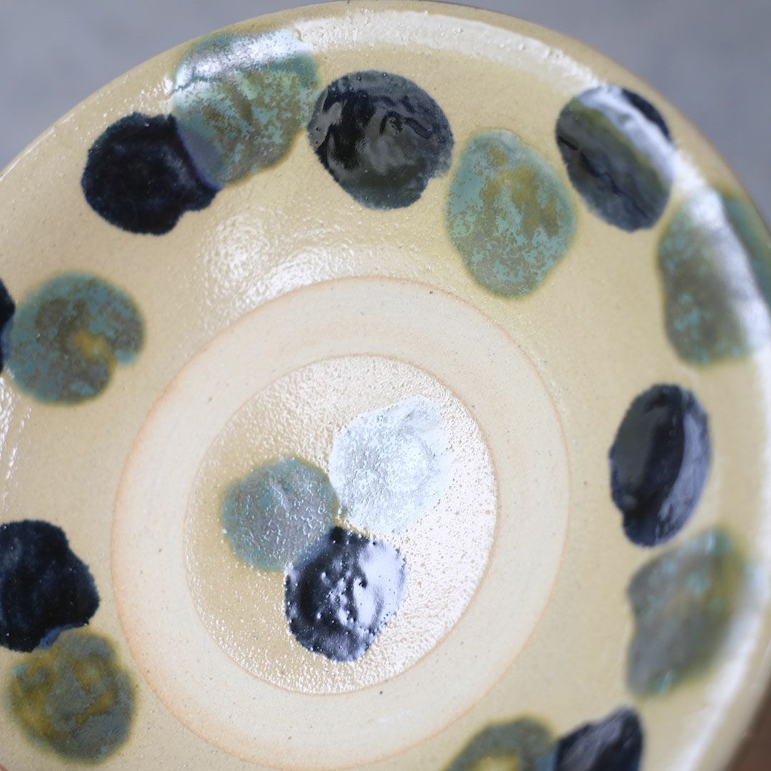 やちむん 沖縄 宮城正享 皿  点打ち 読谷村北窯 一点物4