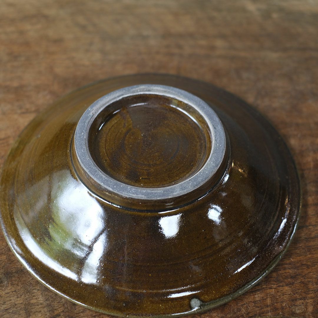 やちむん 沖縄 宮城正享 皿  点打ち 読谷村北窯 一点物8