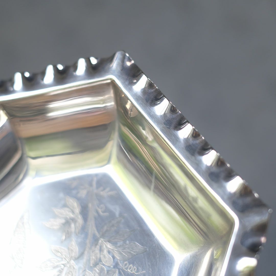 アンティークハンドルバスケット シルバープレート W&H ウォーカーアンドホール イギリス7