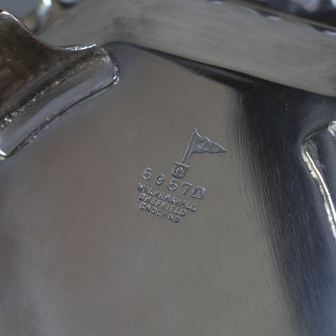 アンティークハンドルバスケット シルバープレート W&H ウォーカーアンドホール イギリス13