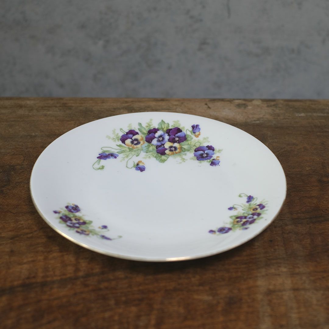 アンティークプレート 菫 バイオレット VICTORIA Czechoslovakia チェコスロバキア2