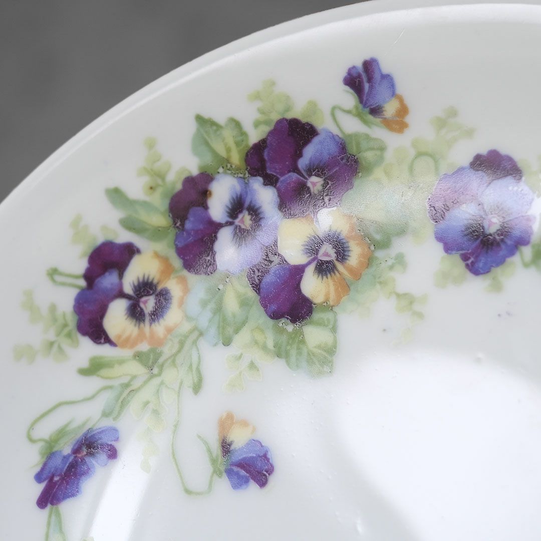 アンティークプレート 菫 バイオレット VICTORIA Czechoslovakia チェコスロバキア5