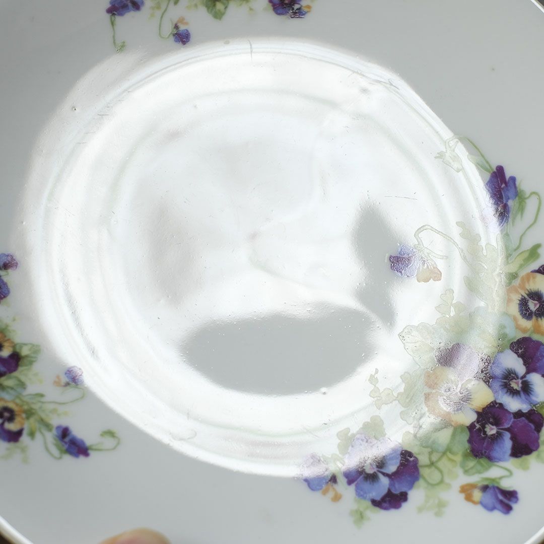 アンティークプレート 菫 バイオレット VICTORIA Czechoslovakia チェコスロバキア7