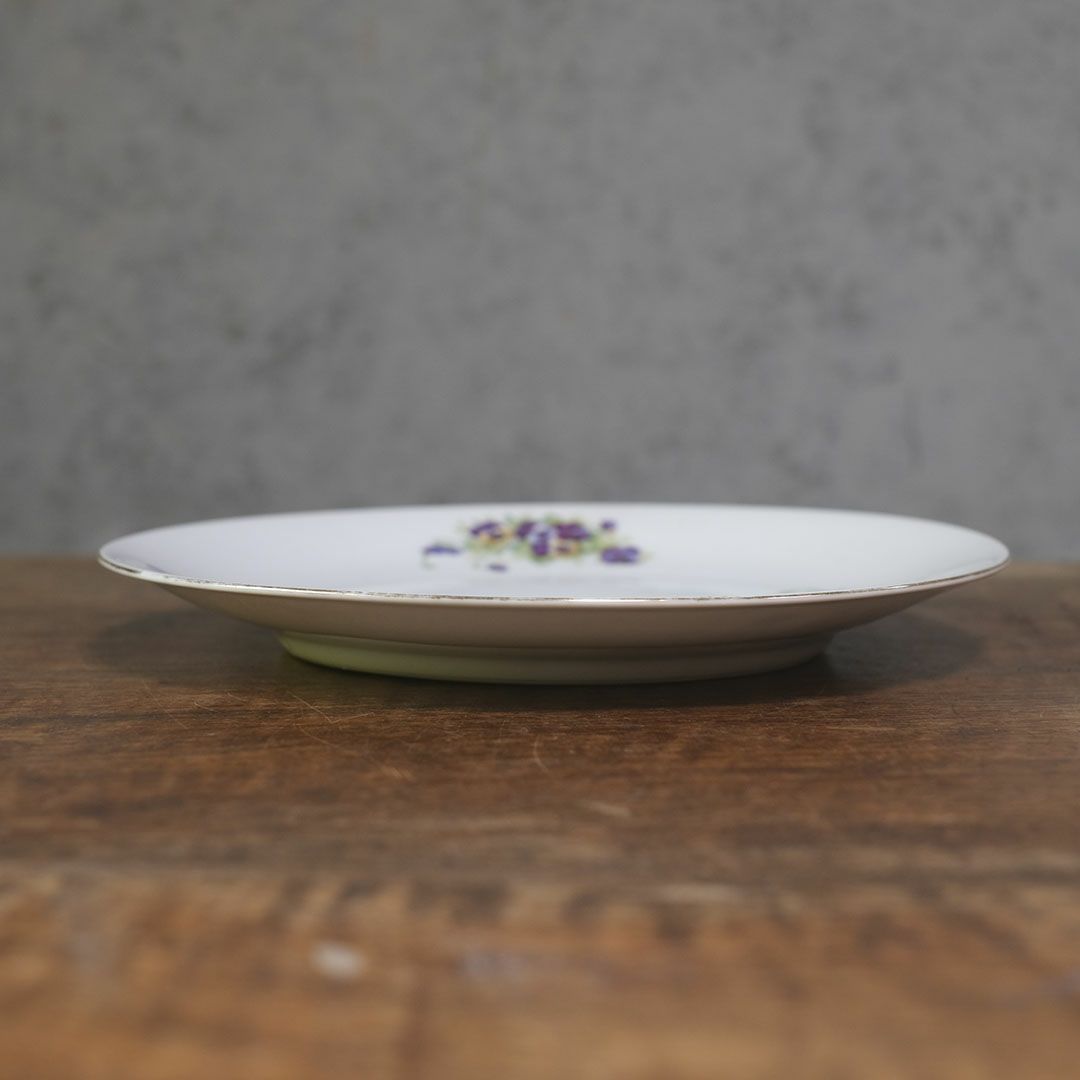 アンティークプレート 菫 バイオレット VICTORIA Czechoslovakia チェコスロバキア8