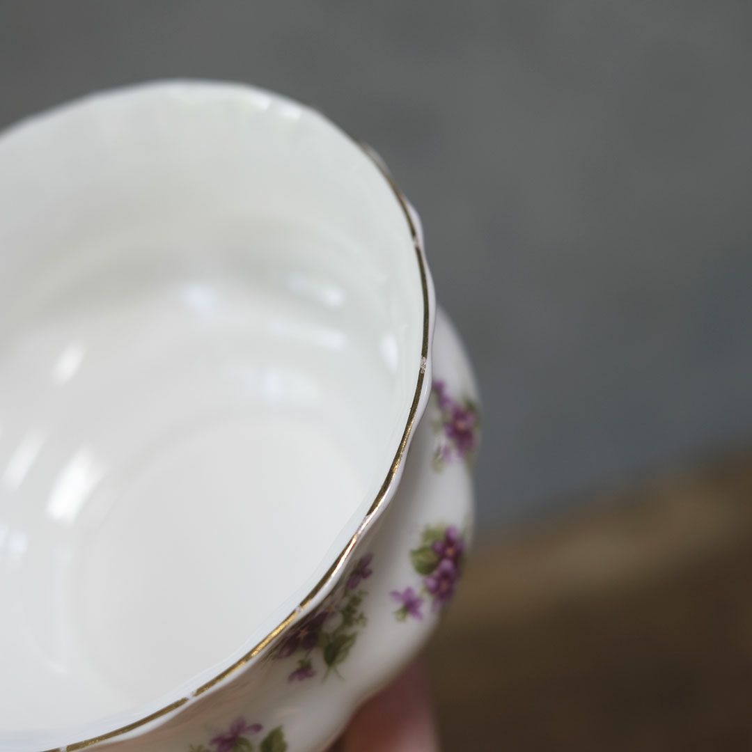 ヴィンテージシュガーボウル ROYAL ALBERT SWEET VIOLET ロイヤルアルバート イギリス5
