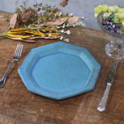 益子焼・やさしいうつわ オクトゴナル/八角形皿 取皿 3色展開 わか