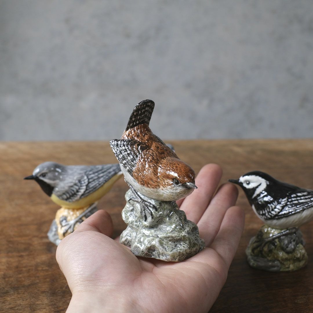 ヴィンテージフィギュリン 鳥 J Mack イギリス 陶器の置物6