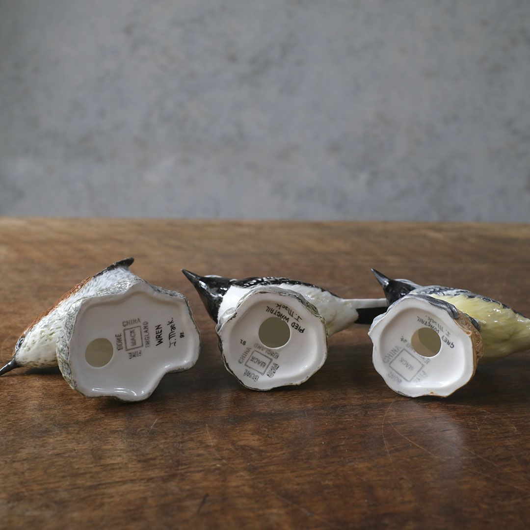 ヴィンテージフィギュリン 鳥 J Mack イギリス 陶器の置物15